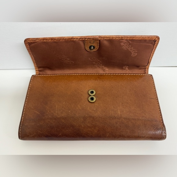 Fossil Brown Wallet with Multicolor Stripes - Picture 3 of 5